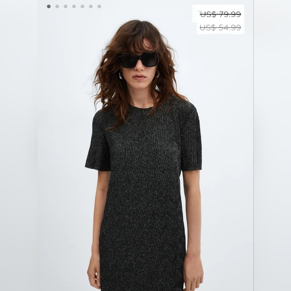 MANGO LUREX dress - Picture 2 of 5